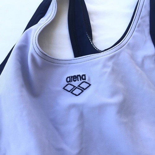 Arena women's one-piece swimsuit like new, blue and lilac, size M/38