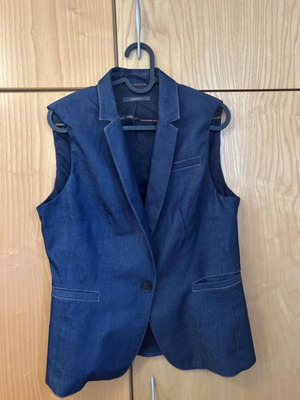 Denim vest like new, blue, size M