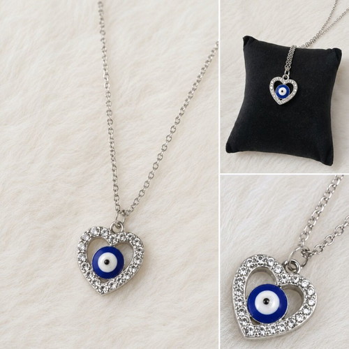 Handmade eye necklace new with heart