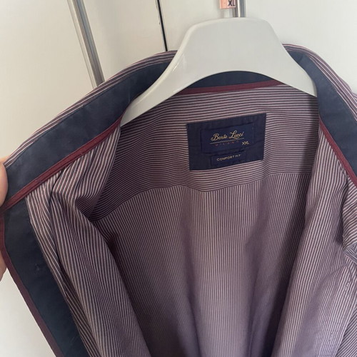 Berto Lucci men's dress shirt used, purple, XXL