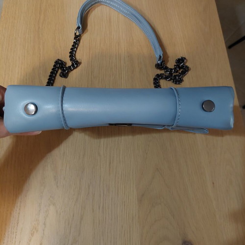 Zara shoulder bag like new, turquoise with chain strap
