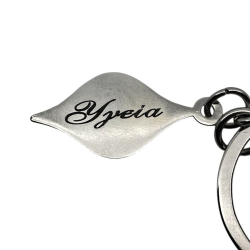 Year's Charm Steel Keychain with Enamel