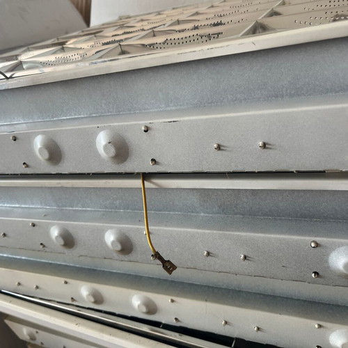 Professional ceiling lights used, aluminum, 60x60 cm, set of 8