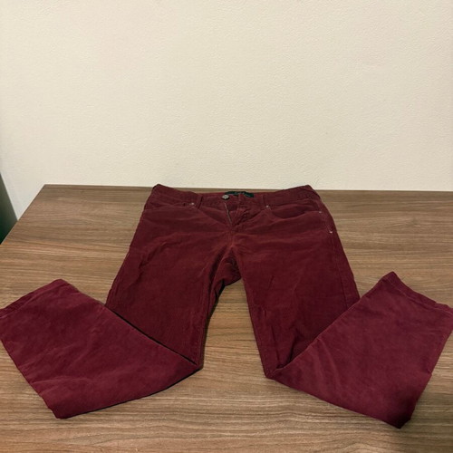 Zara velveteen pants burgundy slim fit like new, size 30