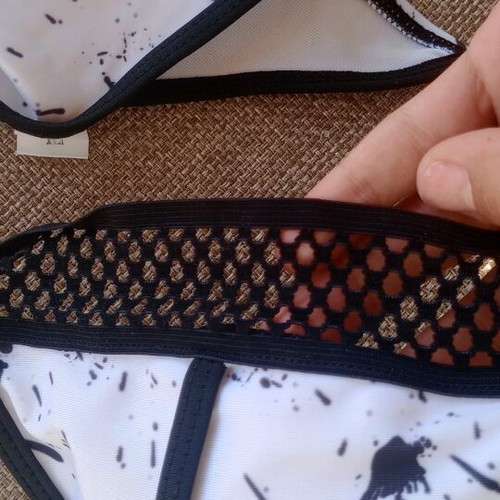 Shein swimsuit with mesh like new, size M, black and white