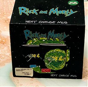 Κούπα Heat Change : Rick and Morty "Portals" υψηλής ποιότητας.