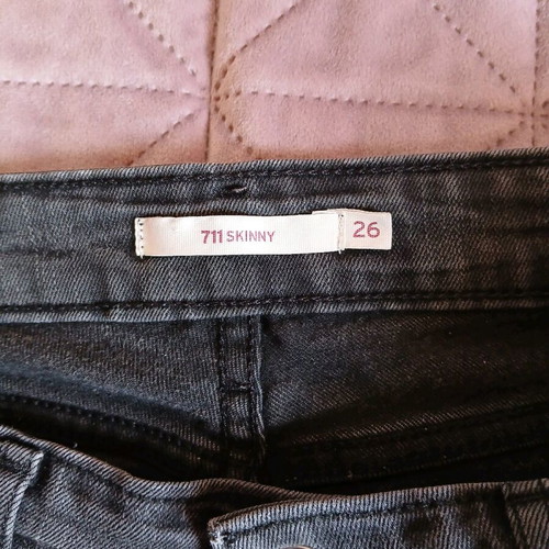 Levi's jeans used, gray and black, size 26