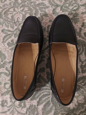 Дамски кожени мокасини Geox Respira като нови, номер 37.5, черни