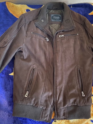 Καφέ μπουφάν μεταχειρισμένο, μέγεθος L