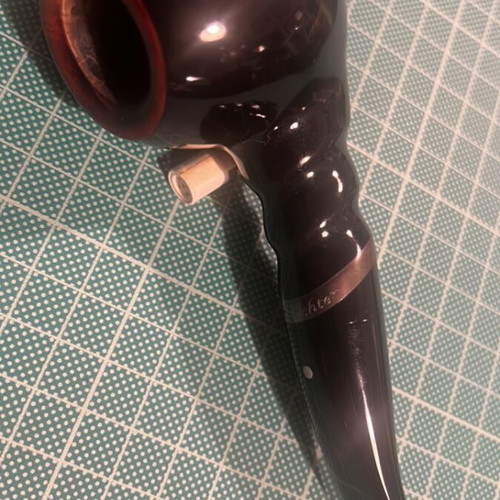 Vauen Horst Lichner 0494 briar pipe used with silver ring and acrylic filter