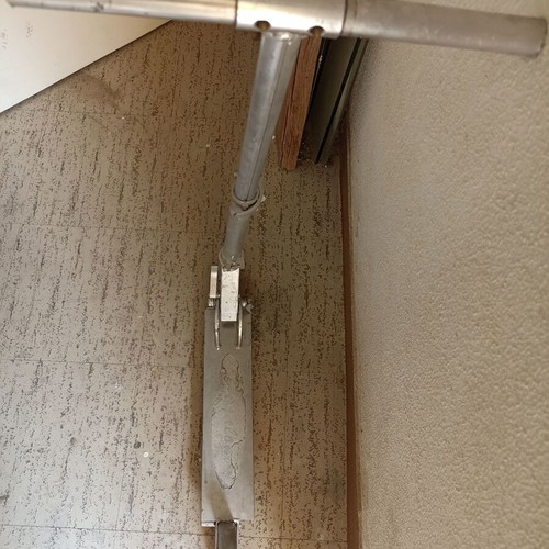 Silver metal scooter used, lightweight and foldable
