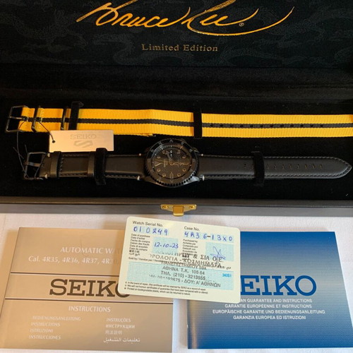 Seiko 5 Bruce Lee Limited Edition SRPK39K1 New with 2 Straps