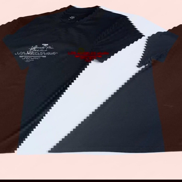 Boohoo Man Los Angeles Studio Μαύρη T-shirt Μέγεθος XXL