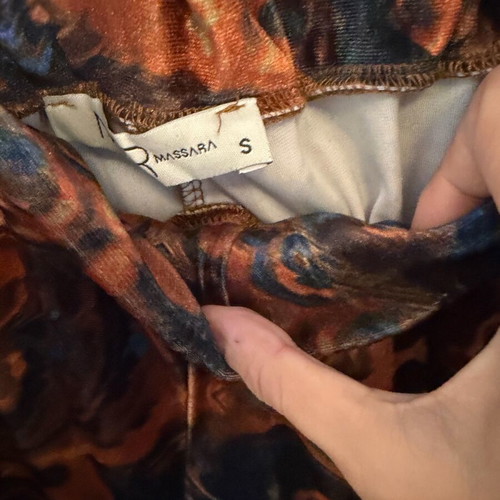 Velvet set like new with one size kimono and small pants