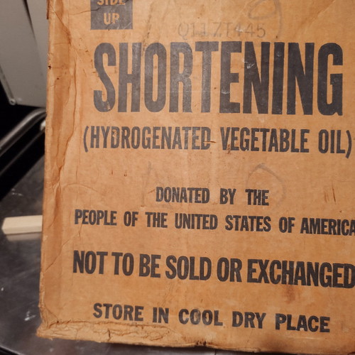 Collectible box of American aid to Greece after World War II