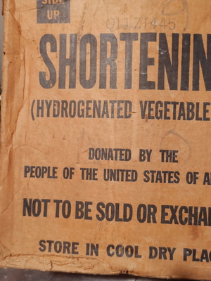 Collectible box of American aid to Greece after World War II