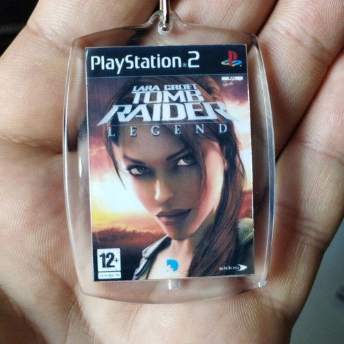 Lara Croft Tomb Raider Legend PS2 keychain new