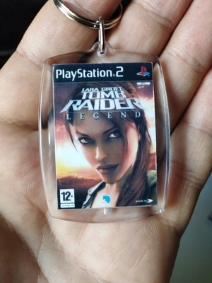 Lara Croft Tomb Raider Legend PS2 keychain new