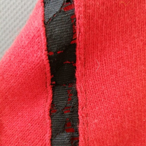 Simonetta wool cardigan used, red, size XL-XXL