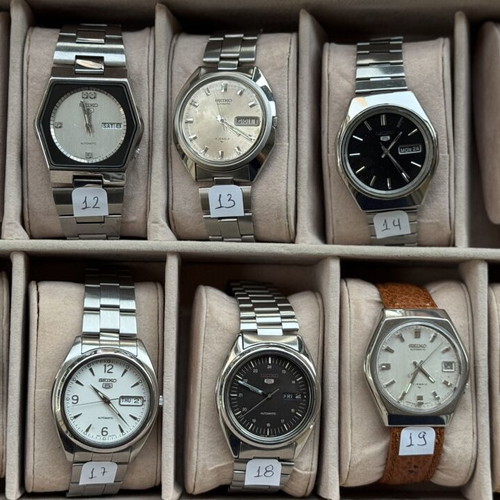 Seiko 5 watch collection like new, men's