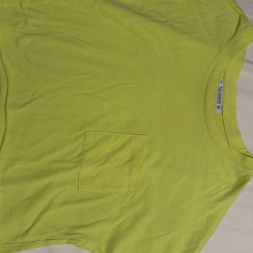 Crop T-shirt Pull & Bear like new, light green, size S