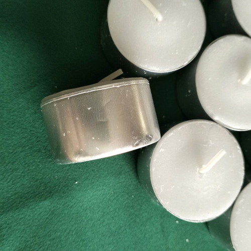 Large tealight candles new, pack of 25, 8-hour burn time