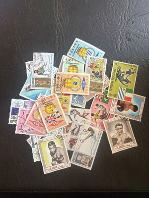 Vintage collectible stamps sports theme new