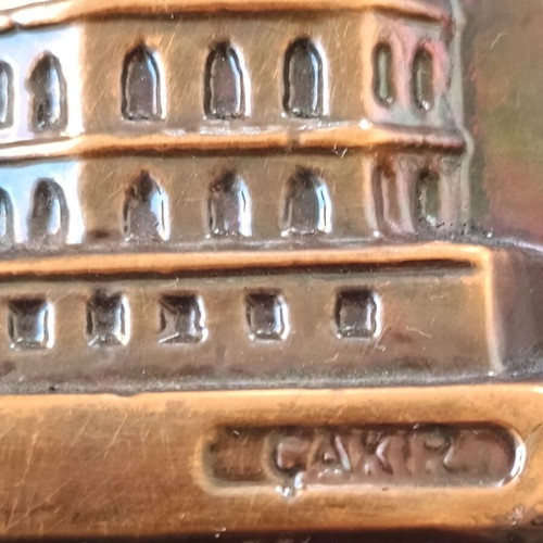 Photo Album from Constantinople with Embossed Copper Cover, New