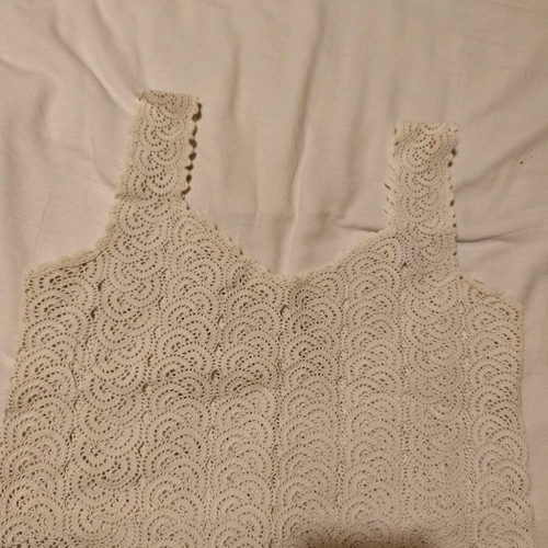 Handmade knitted tops new, pack of 4 white and cream