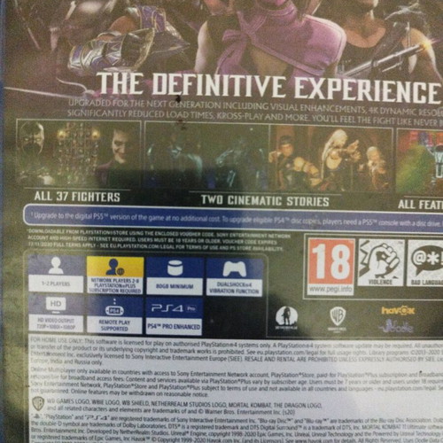 Mortal Kombat 11 Ultimate PlayStation 5 game like new