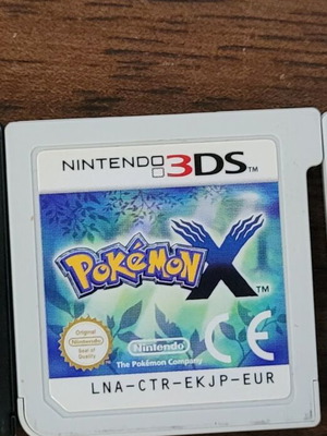 Pokemon X Nintendo 3DS game cartridge, collectible