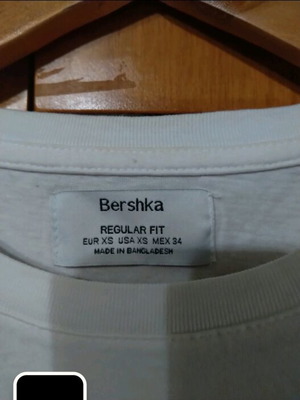 Bershka T-shirt white, size M, like new