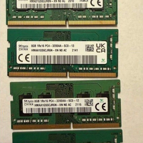 DDR4 Hynix 8GB 3200Mhz notebook memory pack of 20 like new