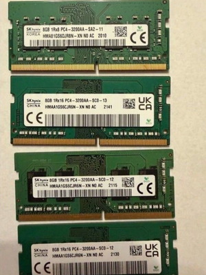 DDR4 Hynix 8GB 3200Mhz μνήμη για notebook πακέτο 20 σαν καινούργιο