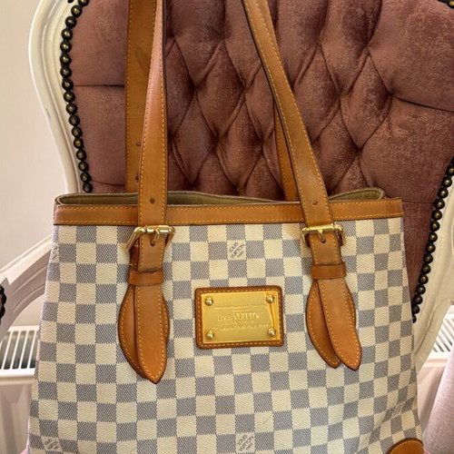 Louis Vuitton Damier Azur Canvas Hampstead MM shoulder bag used
