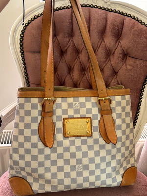 Louis Vuitton Damier Azur Canvas Hampstead MM τσάντα ώμου μεταχειρισμένη