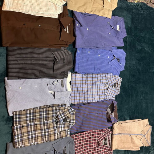 Men's shirts used, pack of 12, sizes L-XL and slim fit L