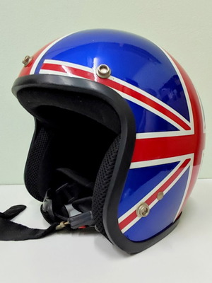 Decorative Old School Retro Union Jack Helmet new