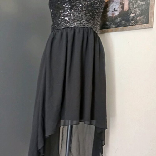 GinaTricot women's strapless evening dress like new, size S black