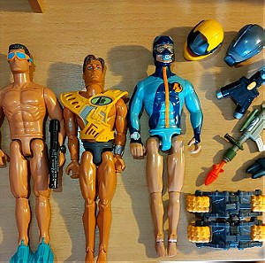 Κούκλες Action Man και Max Steel μαζί με λίγα αξεσουάρ