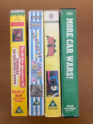VHS video cassettes like new