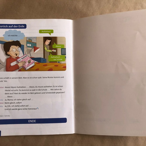Der Planet X German Learning book like new, Level A1 from 9 years old