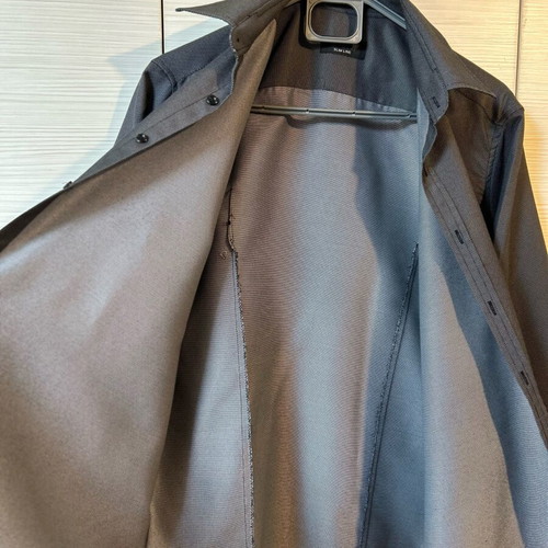 Men's gray dress shirt like new, size L