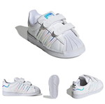 Adidas Superstar Iridescent kids sneakers, size 27, white