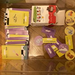 Word learning cards used, 101 pieces