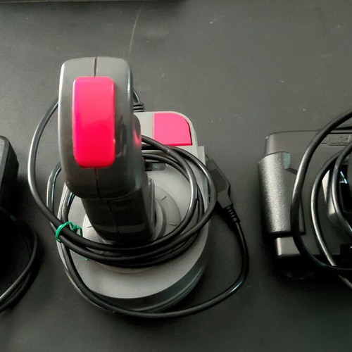 Joystick 9 pins used, pack of 3, with suction cups and microswitches