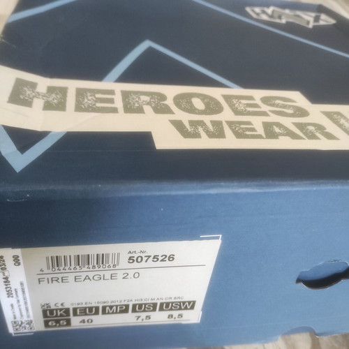 HAIX Fire Eagle 2.0 firefighting boots, size 40, new in box