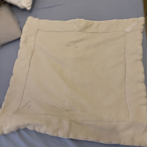 Baby blanket square that converts to sleeping bag with scratch, used, set of 2