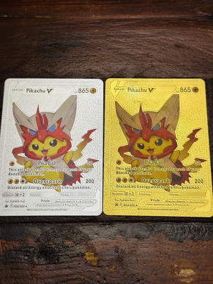 Pikachu V like new, set of two cards