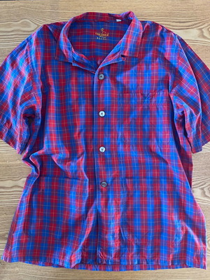 Vintage plaid pajama shirt XL like new, multicolor